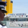 Tàu du lịch hạng sang Costa Allegra sau khi cập cảng ngày 1/3. (Nguồn: Getty Images)
