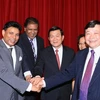 Chủ tịch nước Trương Tấn Sang tiếp ông Anton Godfrey, Chủ tịch Hội đồng Doanh nghiệp Sri Lanka - Việt Nam. (Ảnh: Thống Nhất/TTXVN)
