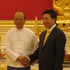 Bộ trưởng Ngoại giao Phạm Bình Minh gặp Tổng thống Myanmar Thein Sein. (Nguồn: Vietnam+)