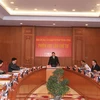 Chủ tịch nước Trương Tấn Sang chủ trì Phiên họp lần thứ tư của Ban Chỉ đạo cải cách tư pháp trung ương. (Ảnh: Thống Nhất/TTXVN)