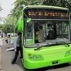 Chiếc xe buýt chạy ắcquy tại Philippines. (Nguồn: mb.com.ph)