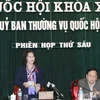 Bà Nguyễn Thị Kim Ngân, Phó Chủ tịch Quốc hội phát biểu ý kiến tại phiên họp. (Ảnh: Phương Hoa/TTXVN)