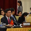 Bộ trưởng Ngoại giao Việt Nam tại Hội nghị Bộ trưởng Ngoại giao ASEAN (AMM). (Ảnh: Chí Hùng/Vietnam+)