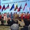 Nước chủ nhà Campuchia chào mừng Hội nghị ASEAN lần thứ 20. (Ảnh: Chí Hùng/Vietnam+)