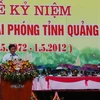 Trưởng Ban Tuyên giáo Trung ương Đinh Thế Huynh phát biểu tại lễ Kỷ niệm. (Ảnh: Dương Vương Lợi/Vietnam+)