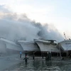 Hiện trường vụ hỏa hoạn. (Nguồn: Baokhanhhoa.com.vn)