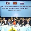 Hội nghị Thứ trưởng Ngoại giao ba nước Việt Nam-Lào-Thái Lan về Hành lang Kinh tế Đông-Tây (phần phía Đông). (Ảnh: Hồ Cầu/TTXVN)