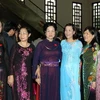 Các nữ đại biểu dự Kỳ họp thứ ba, Quốc hội khóa XIII. (Ảnh: Trọng Đức/TTXVN)