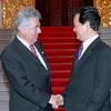 Thủ tướng Nguyễn Tấn Dũng hội kiến với Tổng thống Cộng hòa Áo, Ngài Heinz Fischer, sang thăm chính thức Việt Nam. (Ảnh : Đức Tám/TTXVN)