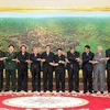 Bộ trưởng Quốc phòng Phùng Quang Thanh (thứ 3 trái ) và các đại biểu tại Hội nghị. (Nguồn: AFP/TTXVN)