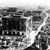 Thành phố Tokyo bị tàn phá nặng nề bởi siêu động đất Kanto vào năm 1923. (Nguồn: theatlantic.com)