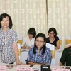 Đại biểu Quốc hội tỉnh Khánh Hòa Nguyễn Thị Nhung phát biểu ý kiến. (Ảnh: Phương Hoa/TTXVN)