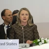 Ngoại trưởng Mỹ Hillary Clinton tham dự diễn đàn Chống khủng bố Toàn cầu. (Nguồn: AFP/TTXVN)