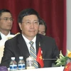 Bộ trưởng Pham Bình Mình tại phiên họp toàn thể Hội nghị ASEAN lần thứ 45. (Ảnh: Chí Hùng/Vietnam+)