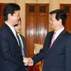 Thủ tướng Nguyễn Tấn Dũng tiếp Bộ trưởng Ngoại giao Nhật Bản Gemba Koichiro đang ở thăm và làm việc tại Việt Nam. (Ảnh: Trọng Đức/TTXVN)