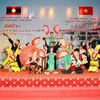 Hội Hữu nghị Việt Nam-Lào tổ chức lễ bế mạc Liên hoan hữu nghị nhân dân Việt Nam-Lào lần III. (Ảnh: An Đăng/TTXVN)