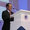 Thứ trưởng Bộ Ngoại giao Việt Nam Lê Lương Minh phát biểu tại Hội nghị Bộ trưởng Phong trào Không liên kết vì sự tiến bộ của phụ nữ. (Ảnh: TTXVN)