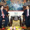 Phó Thủ tướng Hoàng Trung Hải tiếp ông David Nieves Velasquez Caraballo, Thứ trưởng Bộ Ngoại giao Venezuela. (Ảnh: Doãn Tấn/TTXVN)