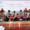 Lễ khởi công nhà máy sữa đậu nành Vinasoy - Bắc Ninh. (Ảnh M. C./Vietnam+)