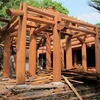 Chùa Trăm Gian cổ kính bị phá dỡ xây mới. (Nguồn: Thethaovanhoa.vn)