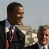 Tổng thống Mỹ Barack Obama và cựu Thượng nghị sỹ Đảng Cộng hòa Chuck Hagel. (Nguồn: Reuters.com)