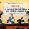 Chủ tịch Quốc hội Nguyễn Sinh Hùng phát biểu tại Hội nghị. (Ảnh: Trọng Đức/TTXVN)