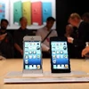 Điện thoại iPhone 5 mới được trưng bày tại San Francisco (Mỹ) ngày 12/9. (Nguồn: AFP/TTXVN)