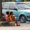 Trẻ em ăn xin tại Jakarta. (Nguồn: SP)