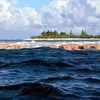 Đảo Rose, một trong hai đảo nhỏ nằm trong phá thuộc đảo san hô vòng ở Samoa. (Nguồn: AFP/TTXVN)