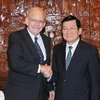 Chủ tịch nước Trương Tấn Sang tiếp ông Anthony Lake, Giám đốc điều hành Quỹ Nhi đồng Liên hợp quốc(UNICEF). (Ảnh: Nguyễn Khang/TTXVN)