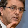 Ông Roberto Azevedo phát biểu trong cuộc họp báo tại Geneva (Thụy Sĩ) ngày 31/1. (Nguồn: AFP/TTXVN)