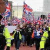 Những người ủng hộ Liên hiệp Anh tuần hành tại Belfast ngày 5/1. (Nguồn: AFP/TTXVN)