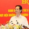 Thủ tướng Nguyễn Tấn Dũng dự và phát biểu chỉ đạo tại Hội nghị. (Ảnh: Thống Nhất/TTXVN)