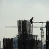 Một công trình xây dựng tại thủ đô Jakarta (Indonesia) ngày 22/4. (Nguồn: AFP/TTXVN)