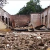 Khu ký túc trường trung học Mamudo, bang miền đông bắc Yobe bị phá hủy sau vụ tấn công của các tay súng Boko Haram ngày 6/7. (Nguồn: AFP/TTXVN)
