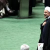 Tân Tổng thống Iran Hassan Rowhani trong phiên họp quốc hội ngày 12/8 tại thủ đô Tehran. (Nguồn: AFP/TTXVN)