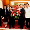 Hội hữu nghị Lào-Việt chúc mừng 68 năm Quốc khánh Việt Nam. (Ảnh: Hoàng Chương/Vietnam+)