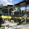 Hiện trường một vụ nổ bom ở thành phố Zamboanga, trên đảo Mindanao, miền nam Philippines. (Nguồn: AFP/TTXVN)