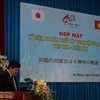 Ông Hồ Việt Hiệp, Phó Chủ tịch UBND tỉnh An Giang phát biểu trong buổi họp mặt. (Ảnh: Vương Thoại Trung/Vietnam+)