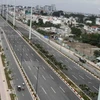 Tuyến đường Tân Sơn Nhất-Bình Lợi-Vành đai ngoài trước ngày thông xe. (Ảnh: Hoàng Hải/Vietnam+) 