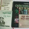 Tập một "Chân dung và bút tích nhà văn Việt Nam" và một số tác phẩm của Trần Thanh Phương. (Nguồn: TT&VH)