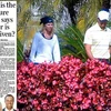 Ảnh Tiger Woods và Elin Nordegren đăng trên trang nhất tờ "Daily Mail" (Anh) hôm 17/3. (Nguồn: Internet)