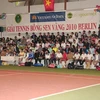 Các cổ động viên tại Giải tennis Bông sen vàng 2010. (Ảnh: Thanh Hải/Vietnam+)