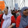 Người nhập cư biểu tình tại New York, Mỹ, phản đối luật nhập cư Arizona mới. Ảnh minh họa. (Nguồn: AFP/TTXVN)