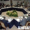 Một cuộc đàm phán của đại diện 6 bên: Triều Tiên, Hàn Quốc, Trung Quốc, Nhật Bản, Nga và Mỹ. (Nguồn: Xinhua/AFP)