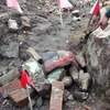 Những quả đạn cối được phát hiện giữa thành phố Tuy Hòa. (Nguồn: VnExpress.net)