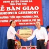 Lễ bàn giao 5 phòng học mới cho Trường Tiểu học Phương Lĩnh, huyện Thanh Ba, tỉnh Phú Thọ. (Nguồn: Internet)
