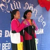 Giao lưu hát dân ca dân tộc Sán Dìu ở huyện Lục Ngạn. (Nguồn: lucngan.gov.vn)