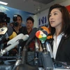 Bà Yingluck Shinawatra tại cuộc họp báo ở Bangkok sau khi biết kết quả sơ bộ cuộc bầu cử. (Nguồn: THX/TTXVN)