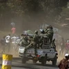 Cảnh sát Malawi giải tán đám đông những người biểu tình ở Lilongwe ngày 20/7. (Nguồn: AFP/TTXVN)